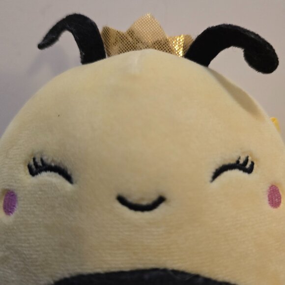 Squishmallow 5" Sunny Queen Bee Smiling Eyes Gold Wings Insect Plush - Picture 2 of 9